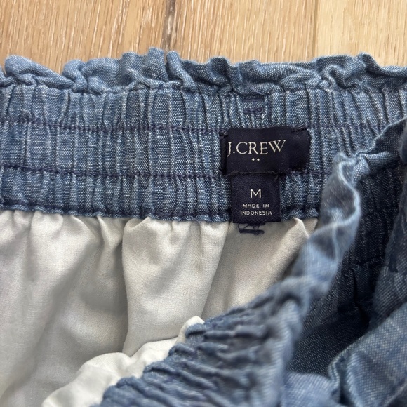 J Crew Jean Skirt Medium with Tie - Picture 2 of 3